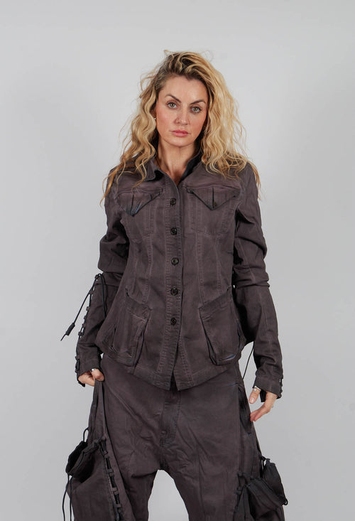 Button Through Jacket in Flamingo Light - 2061107