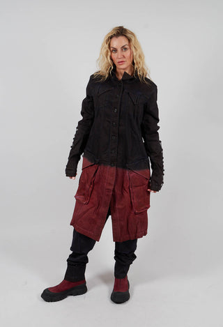 Button Through Coat in Crab Medium - 2061208