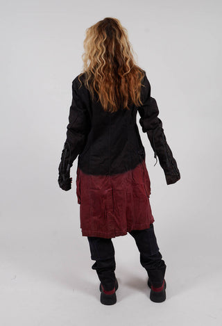 Button Through Coat in Crab Medium - 2061208