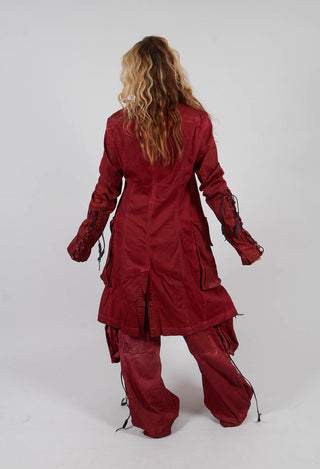 Button Through Coat in Crab Light - 2061208