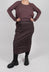 Ruched Detail Pencil Skirt in Flamingo Cloud - 2120306