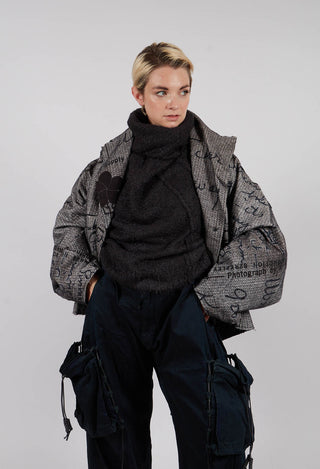 Short Jacket in Backside Print - 2281104