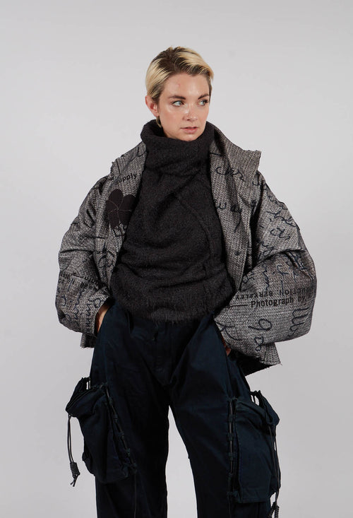 Short Jacket in Backside Print - 2281104