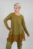 Tunic Jersey Top with Netted Hem in Lagoon Cloud - 2340505