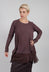 Tunic Jersey Top with Netted Hem in Flamingo Cloud - 2340505