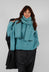 Relaxed High Neck Jumper in Lagoon Mel - 2460702