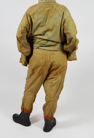 Cropped Belted Trousers in Lagoon Cloud - 2530105