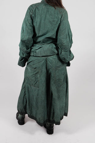 Box Pleat Culottes in Pine Cloud - 2530106