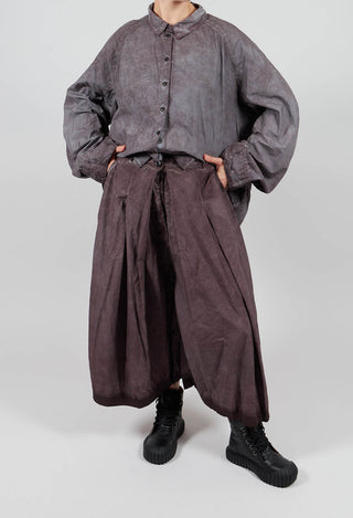 Box Pleat Culottes in Flamingo Cloud - 2530106