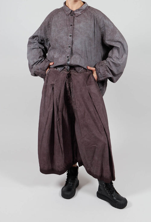 Box Pleat Culottes in Flamingo Cloud - 2530106