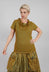 Cowl Neck T-Shirt in Lagoon Cloud - 2560502