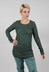 Fitted Long Sleeve T-Shirt in Pine Cloud - 2560507