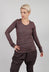 Fitted Long Sleeve T-Shirt in Flamingo Cloud - 2560507