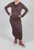 Jersey Pencil Skirt in Flamingo Cloud - 2560311