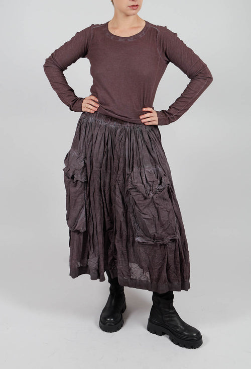 Pleated Skirt with Feature Pockets in Flamingo Cloud - 2580301