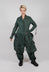 Button Through Coat with Feature Pockets in Pine Cloud - 2601208