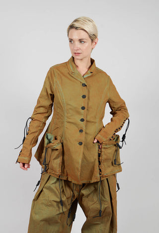 Button Through Jacket with Feature Pockets in Lagoon - 2601113