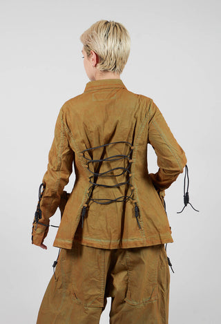 Button Through Jacket with Feature Pockets in Lagoon - 2601113