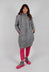 Quilted Tulip Coat in Dark Grey - 3191203