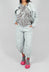 Cropped Balloon Leg Trousers in Light Grey - 3200105