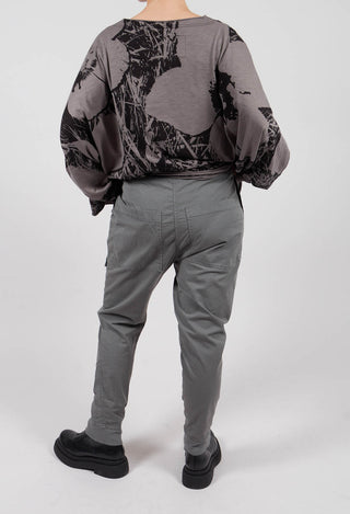 Slim Leg Utility Trousers in Dark Grey - 3200107