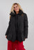 Tulip Hem Padded Jacket in Black - 3211124