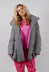 Tulip Hem Padded Jacket in Dark Grey - 3211124