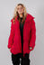Tulip Hem Padded Jacket in Rose - 3211124