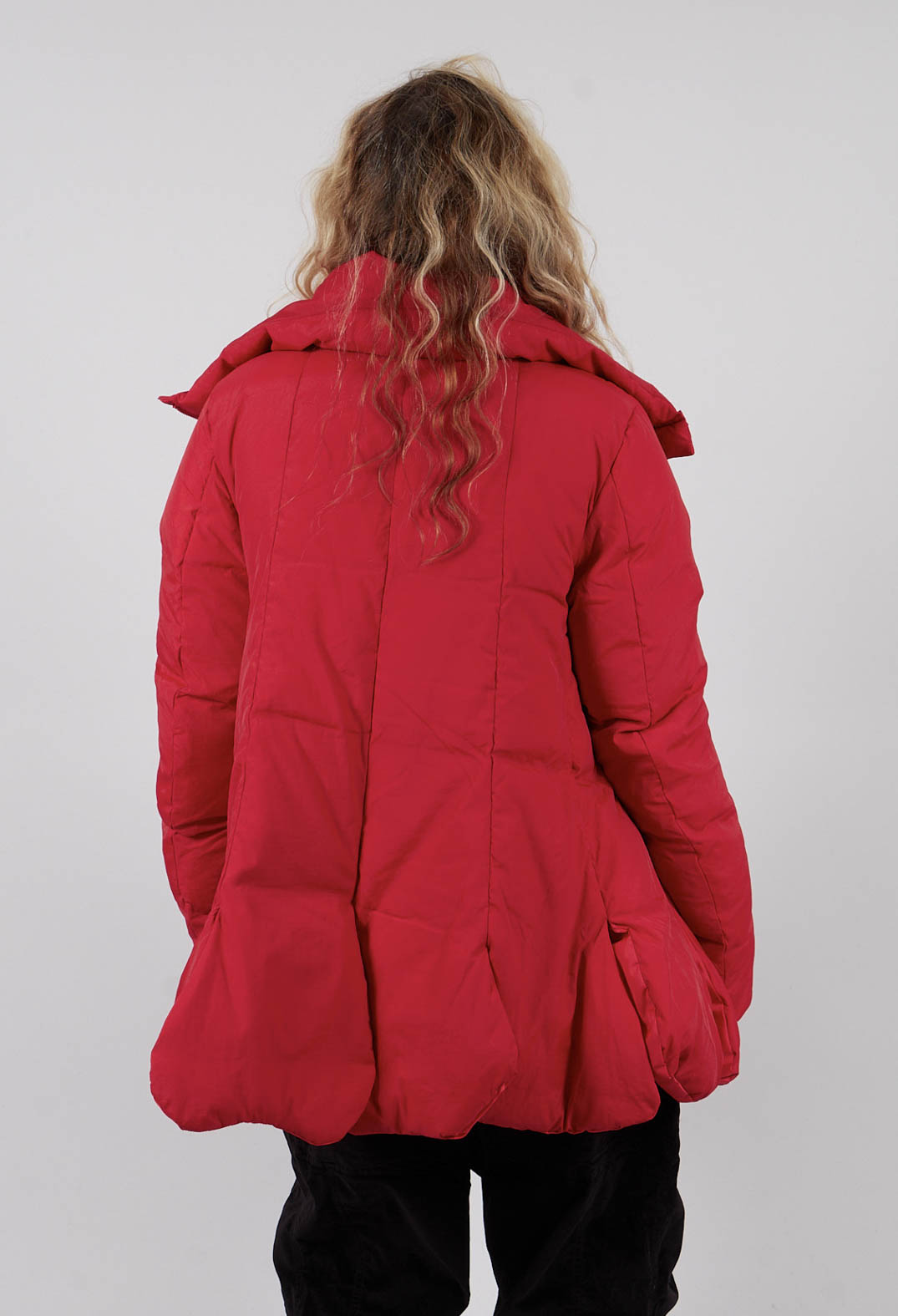 Tulip Hem Padded Jacket in Rose - 3211124