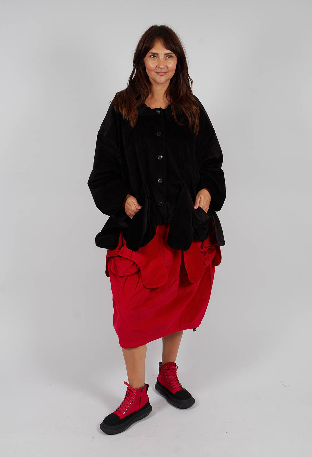 Short Jacket with Feature Pockets in Black - 3231101