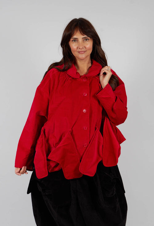 Short Jacket with Feature Pockets in Rose - 3231101
