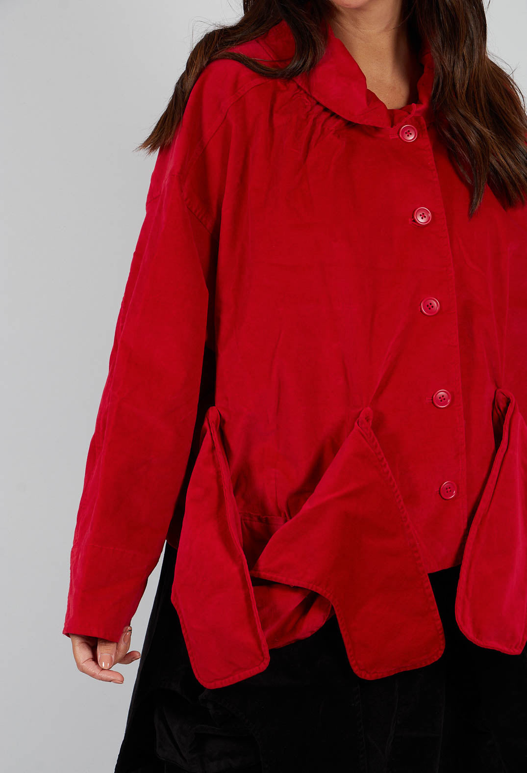 Short Jacket with Feature Pockets in Rose - 3231101