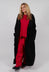 Long Coat with Raw Edges in Black - 3281204