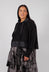 Dual Fabric Top in Black with Blackflock - 3290520
