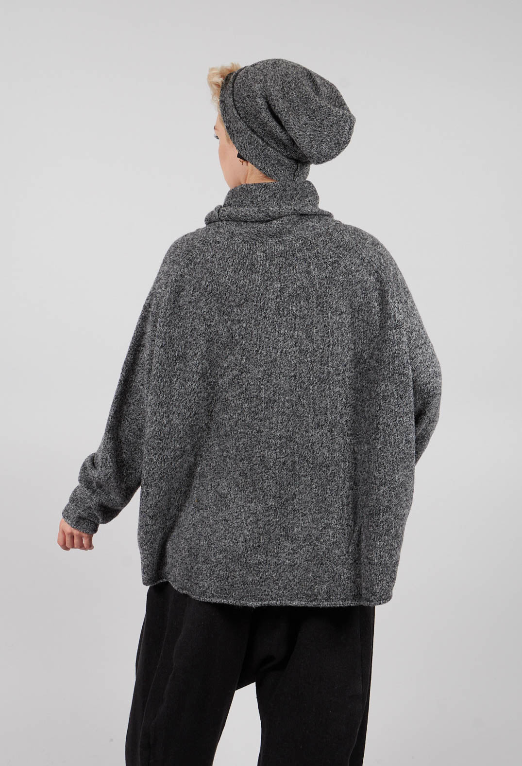 High Neck Jumper in Dark Grey - 3310701