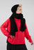 Knitted Scarf in Black - 3327706