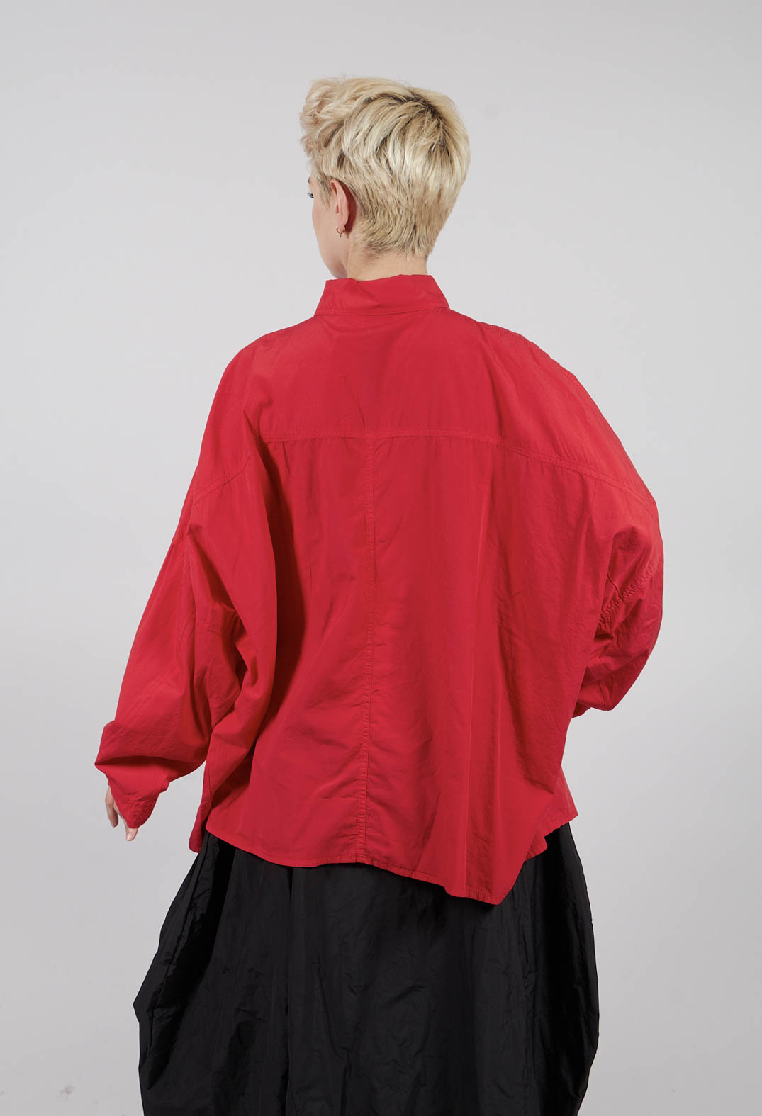 Oversized Cotton Shirt in Rose - 3350401