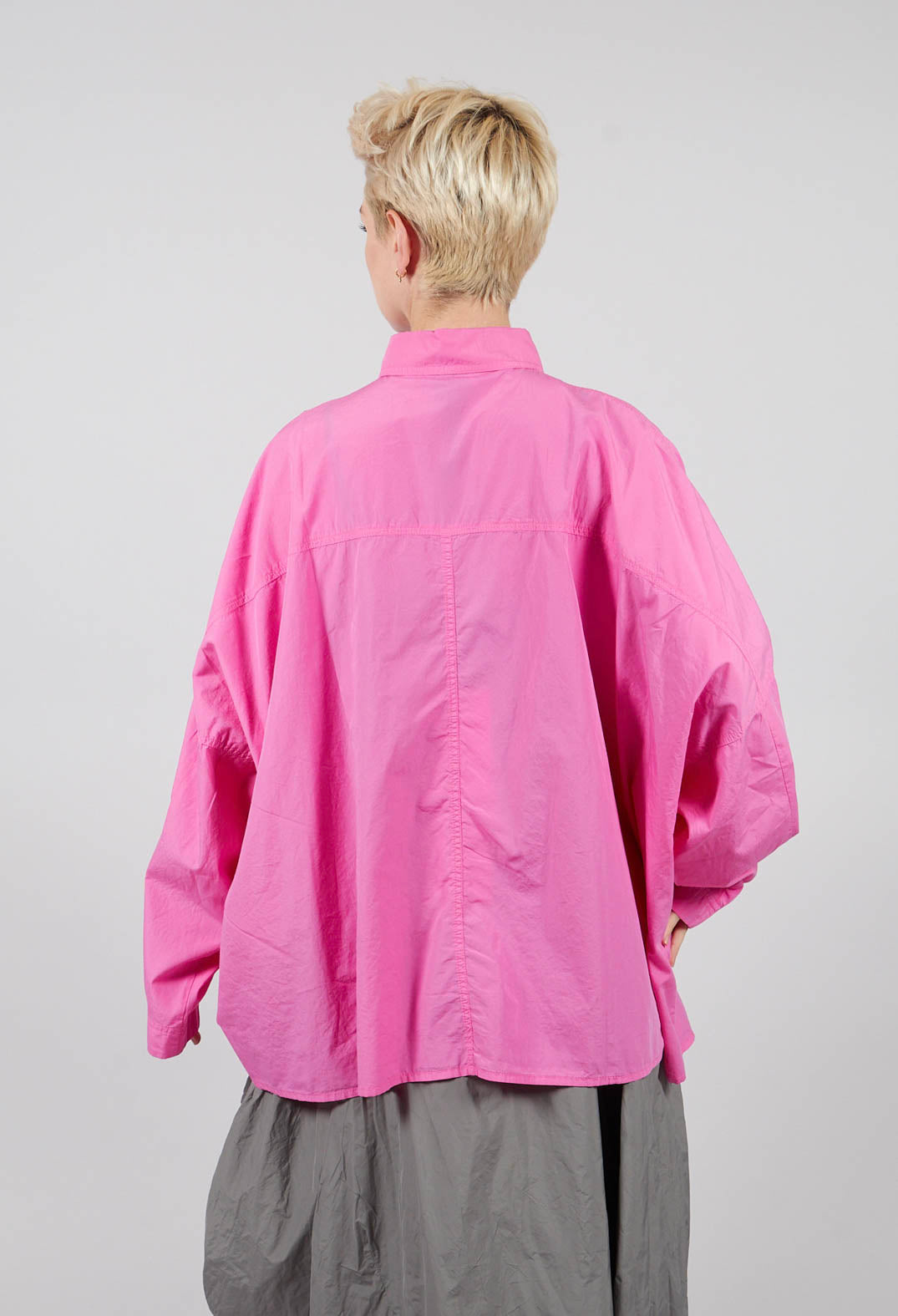 Oversized Cotton Shirt in Lily - 3350401