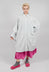 Oversized Cotton Shirt Dress in Light Grey - 3350902
