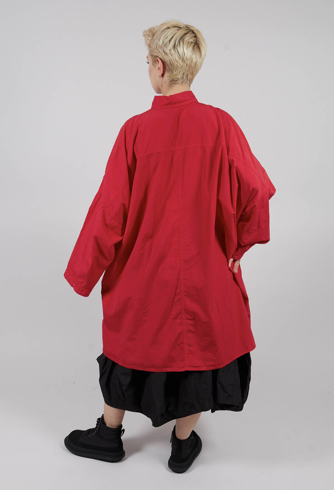 Oversized Cotton Shirt Dress in Rose - 3350902