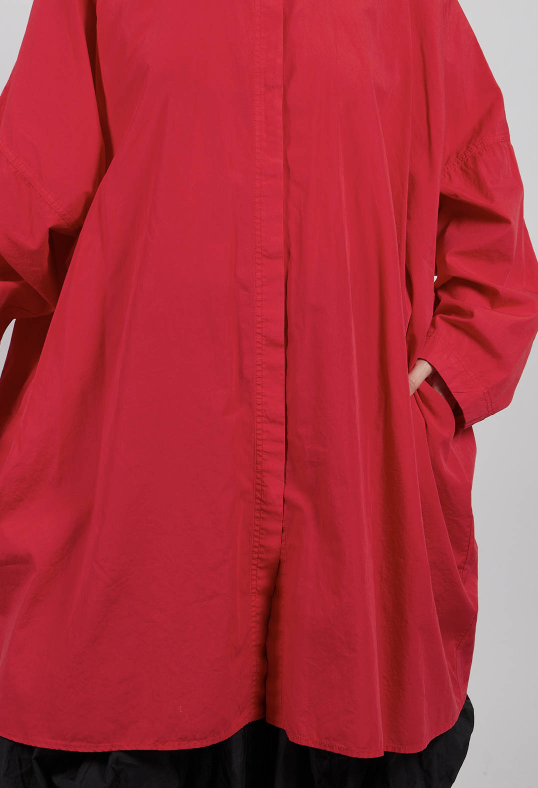 Oversized Cotton Shirt Dress in Rose - 3350902