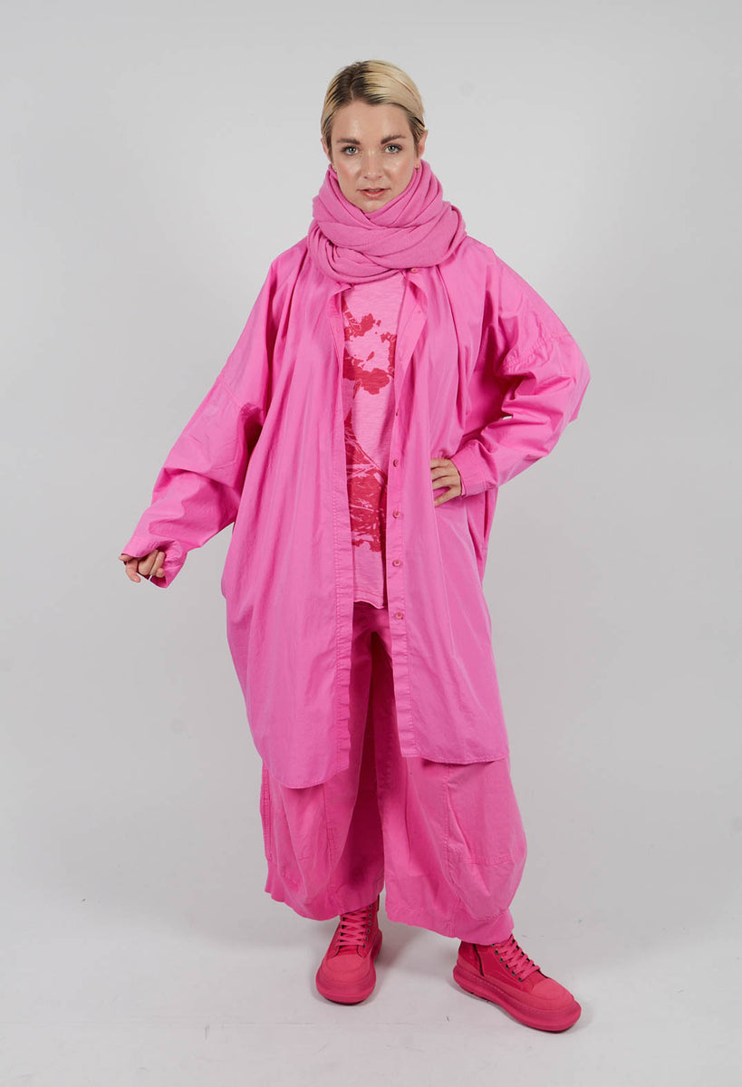 Pull On Balloon Leg Trousers in Rose Check - 3440130