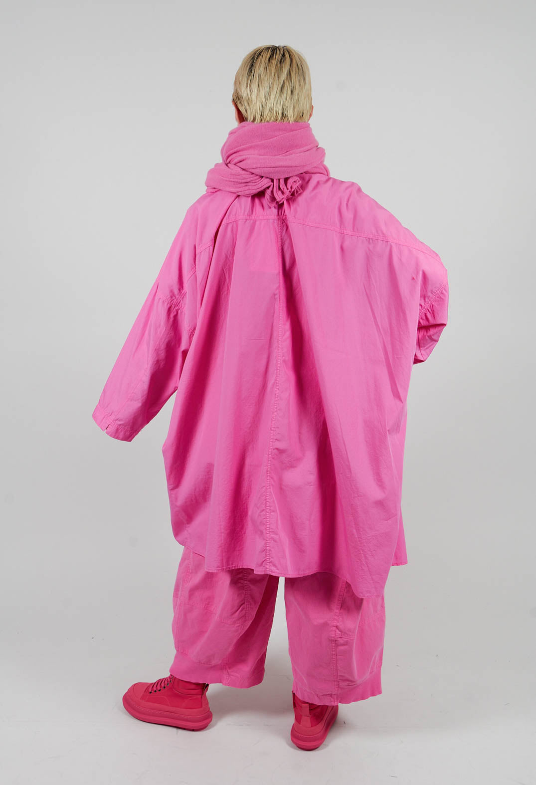 Oversized Cotton Shirt Dress in Lily - 3350902