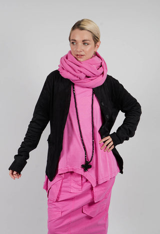 Button Through Jacket in Black - 3421106