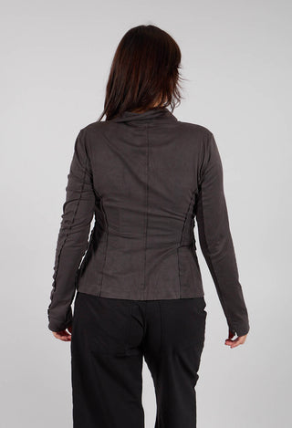 Button Through Jacket in Dark Grey - 3421106