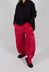 Pull On Balloon Leg Trousers in Rose Print - 3440110