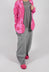 Pull On Balloon Leg Trousers in Dark Grey Check - 3440130