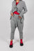 Pull On Drop Crotch Trousers in Black Off White Check - 3440131
