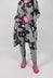Pull On Skinny Fit Trousers in Black Off White Print - 3440112