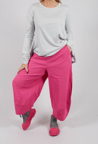 Pull On Tulip Leg Trousers in Rose Check - 3440136